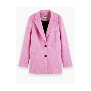 Single-Breasted Jacquard Blazer in Orchid Pink by Scotch & Soda